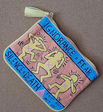 Keith Haring - Acrylic on Cotton